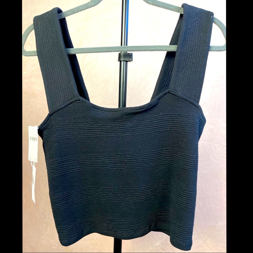 NWT Anthropologie Black Tank